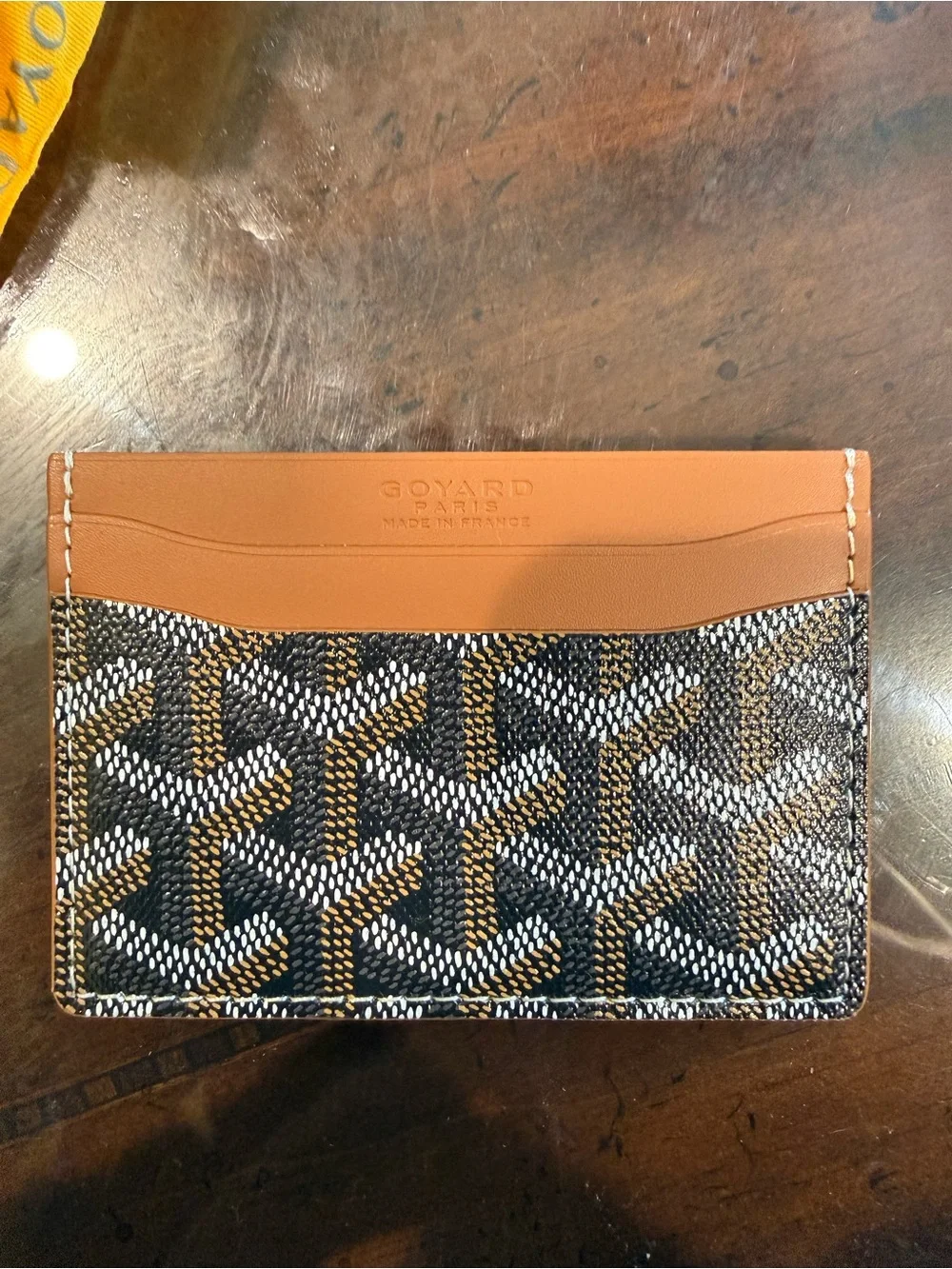 Tan & Brown Card Holder - Luxury Men's Accessory